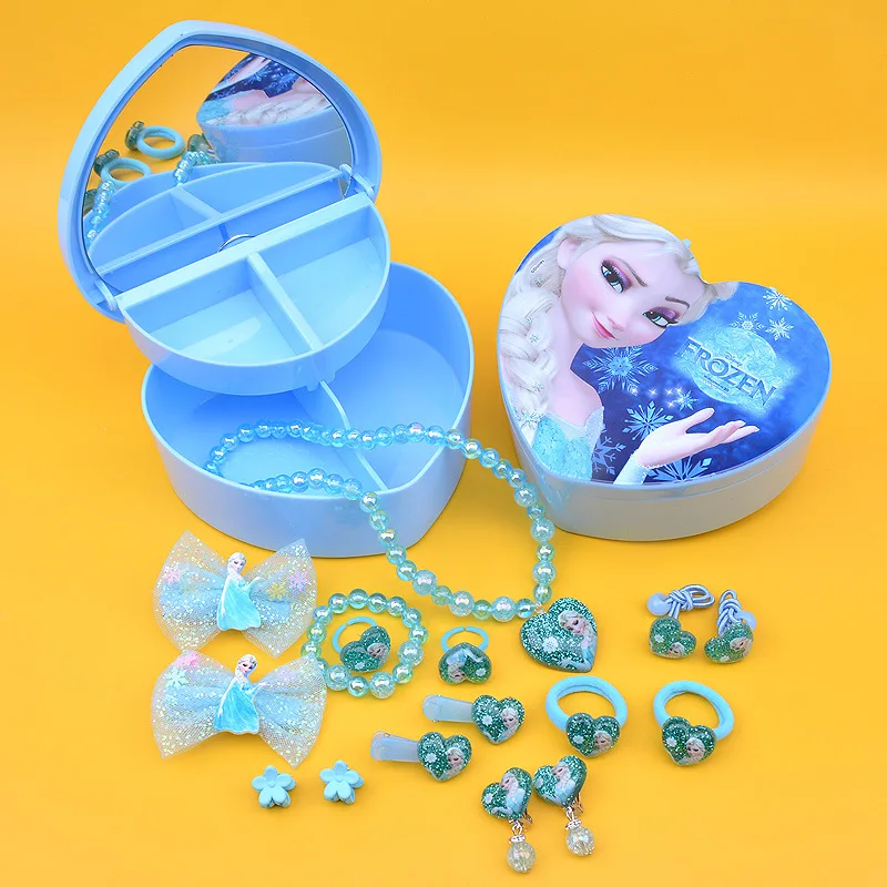 Disney Frozen Children&#39;s Jewelry Box Elsa Princess Girls Accessories Bracelet - £12.27 GBP+