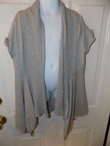 Justice Gray Open Cardigan Sweater Size 14 Girl's Euc - $17.48