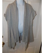 JUSTICE GRAY OPEN CARDIGAN SWEATER SIZE 14 GIRL&#39;S EUC - £13.15 GBP