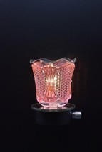 Pink Color Flower oil / wax burner!! wall plug in - £15.27 GBP