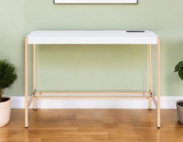 42&quot; White and Gold Writing Desk - $366.49 CAD
