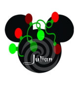 Julian Font 2smp-Digital ClipArt-Mouse-Gift Tag-T shirt-Holiday-Christmas - $37.17 MXN