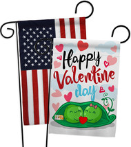 My Sweet Peas Valentine - Impressions Decorative USA - Applique Garden Flags Pac - £24.61 GBP
