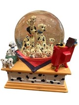 Vintage Disney 101 Dalmations Snow Globe Music Box Plays Cruella De Ville - $52.99