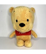 Winnie the Pooh Giant Head Plush Yellow Stuffed Animal Bear Red Shirt 15&quot; - £16.80 GBP