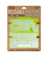 Russbe Linen Snack/Sandwich Bags (Set of 4) - Pear - £16.64 GBP