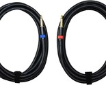 Speaker Cable, 1/4&quot; To 1/4&quot;, 14 Awg, 12 Ft., Audio 2000S E90112P2 (2 Pack). - $44.96