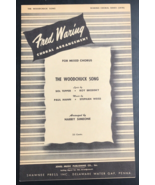 1946 The Woodchuck Song by Mann &amp; Weiss Sheet Music Fred Waring Choral - £7.18 GBP