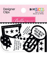 Oh My Stars Collection Designer Clips Black and White - £20.40 GBP
