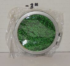 Makeup Compact Green with sparkle Design - $9.85