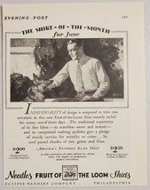 1928 Print Ad Needles Shirts Fruit of the Loom Man &amp; Dog Philadelphia,PA - £9.39 GBP