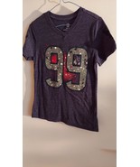 NFL blue t-shirt, child size M 10/12, short sleeves, pre-owned - $228.08 MXN