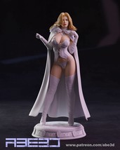 Emma Frost V1- Pin Up Statue &amp; Miniature NSFW - ABE3D | DND | RPG | Fant... - $42.00