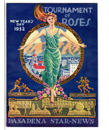 TOURNAMENT OF ROSES Pictorial Souvenir 1932 Olympics with Original Envel... - £35.39 GBP