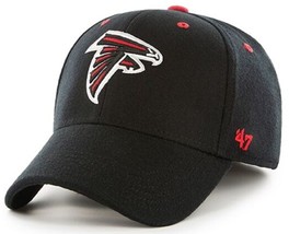 Atlanta Falcons NFL &#39;47 Kickoff Contender Black Hat Cap Flex Stretch Fit L/XL - £17.29 GBP