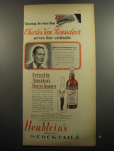 1951 Heublein&#39;s Cocktails Ad - You may be sure Charles Van Rensselaer  - £14.54 GBP
