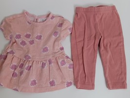 Carter&#39;s Pink Floral Baby Girl Outfit Size 6M - $92.93 MXN