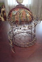 Wired Bird Cage decorated with leaves[*] - £50.61 GBP