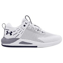 Under Armour Womens HOVR Block City Volleyball Shoes 10.5 White Navy 3023709-100 - £61.09 GBP