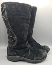 Merrell Back Lace Black Suede Zipper  High Boots Women’s 7.5 Winter ❄️  - £22.95 GBP