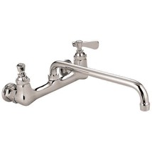 1 Set Commercial Heavy Duty Wall Mount Faucet 8&quot; w/6&quot; Spout (NO LEADED) #AA-806G - £85.43 GBP