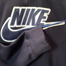 Nike Spellout Sweatshirt Hoodie Center Swoosh Embroidered Mens XL Blue Y2K VTG - £31.64 GBP