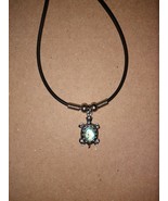 Turtle Choker Necklace with Gem, 19 inches, Hook and Eye Clasp - $187.65 MXN
