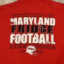 Maryland Terrapins Football Champion Brand T-shirt Men&#39;s Size XL Red - £12.42 GBP