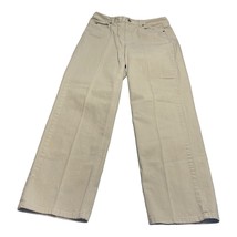 Talbots Jeans Women&#39;s 8 Petite Beige Stretch 5-Pockets High-Rise Straight Leg - £22.85 GBP
