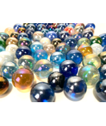 Lot of 77 Mixed Iridescent Vintage Marbles - Multicolor - €20,44 EUR