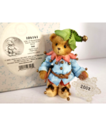 Cherished Teddies Ian Jack Frost Figurine Bear 2002 Christmas Enesco 104... - $8.99