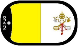 Vatican City Flag Metal Novelty Dog Tag Necklace DT-4174 - £12.67 GBP