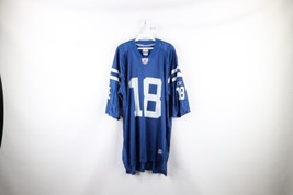 Vintage Reebok Mens 2XL Peyton Manning Indianapolis Colts Football Jersey Blue - £44.38 GBP