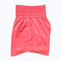 Nike One Women&#39;s Dri-FIT Ultra High-Waisted 3&quot; Brief-Lined Shorts Sea Cora Sz S - £39.41 GBP