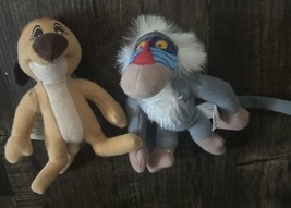 Lion King 2 Simba&#39;s Pride McDonald&#39;s Happy Meal Disney Plush Timon and R... - $8.60