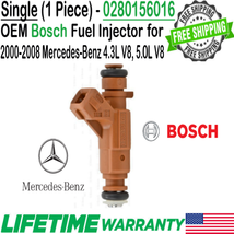 Genuine Pack of 1 Bosch Fuel Injector For 2002-2008 Mercedes-Benz G500 5.0L V8 - £37.58 GBP