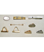 VINTAGE LOT OF 8 TIE CLIPS, CUFFLINKS+COLLAR BAR-AUSTRIA,HICKOK,SWANK-ME... - $6.77 CAD