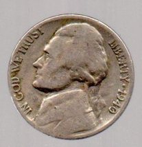 1940 S Jefferson Nickel - Circulated Moderate Wear About XF - $5.95