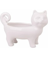Kitty Cat 91832 Ceramic 3D Sculpted Footed Tidbit Bowl 7 oz White 7.16 X 5 - $26.88 CAD