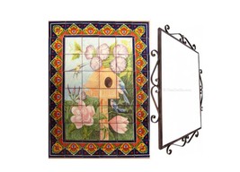 Mexican Talavera Mural HQ - Pajaritos1 - - $289.00