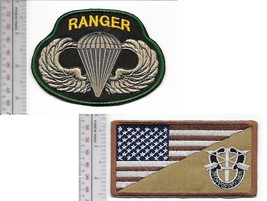 Ranger Army Green Beret Special Forces Group Crest &amp; Ranger Parachutist ... - £14.28 GBP