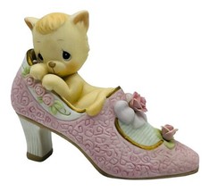 Precious Moments You Are The Cats Meow Shoe 890952 Porcelain Figurine 2001 - $14.01