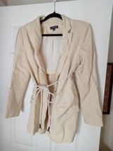 J Crew Womens Blazer Color Beige Size 6 BOX-E AM - £36.58 GBP