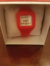 Christmas Holiday Watch Merry and Bright Rare Vintage looking Brand New - £63.21 GBP