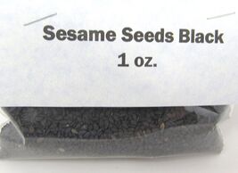 Sesame Seeds Black Whole Culinary 1 oz Herb Flavoring Cooking US Seller - $9.89