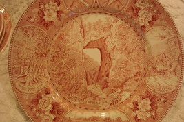 Old English Staffordshire plate &quot;The Picturesque Natural Bridge of Virginia&quot; - £42.84 GBP