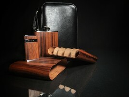 Brizard and Co. - Havana Traveler - Black Leather no cutter or lighter included image 3