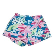 Gymboree Baby Girls Shorts 3-6M Blue Floral Pink Green White Cuffed - $7.43