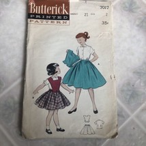 Vtg SIMPLICITY 1149 GIRL Pattern Sewing 1955 CUT One Piece Dress Jacket ... - $16.55