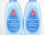 Johnsons Extra Conditioning Shampoo 2 In 1 Formula 13oz Lot Of2 Thick Cu... - $41.55